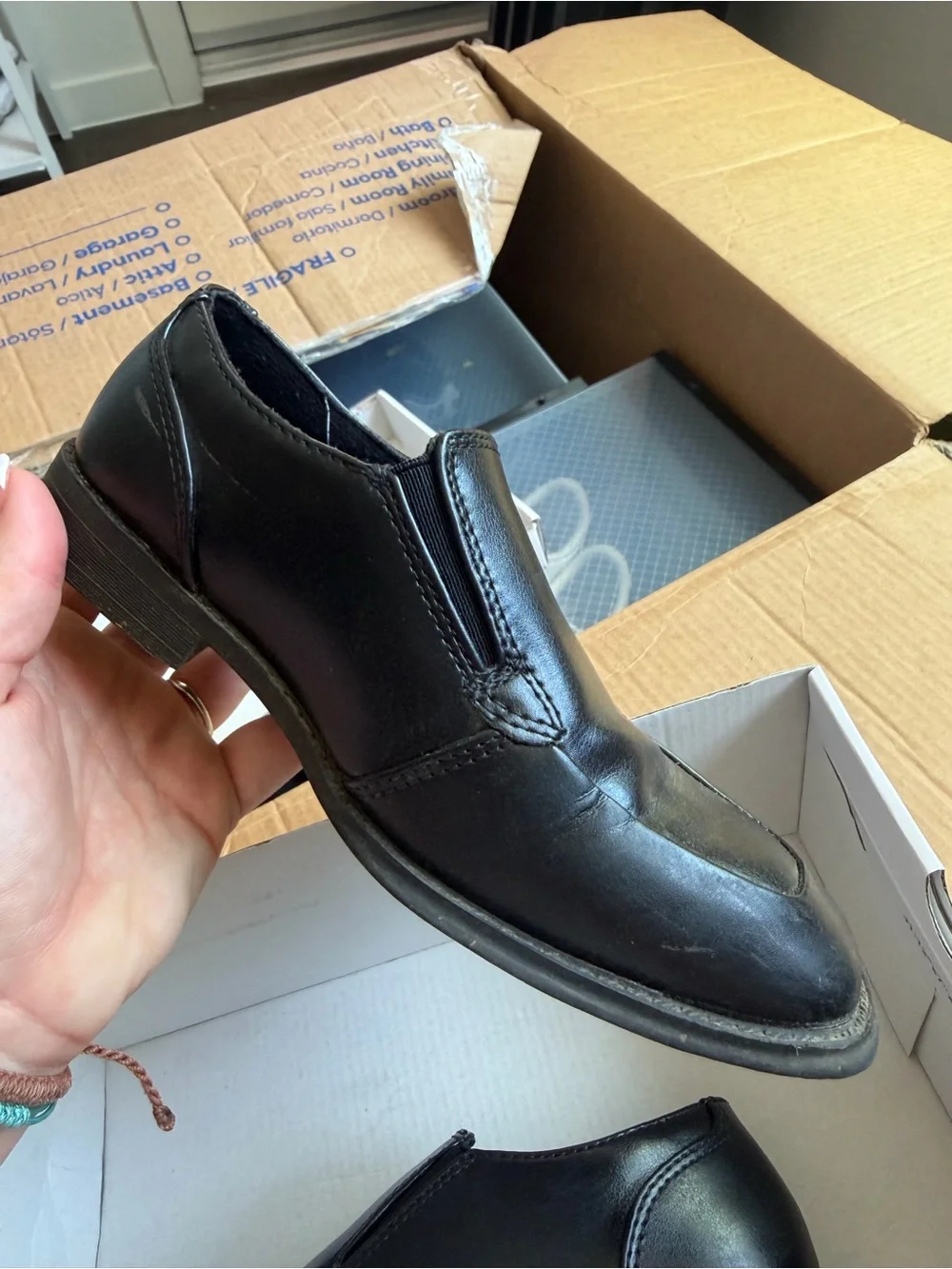 Sonoma Black Slip-On Dress Loafers
